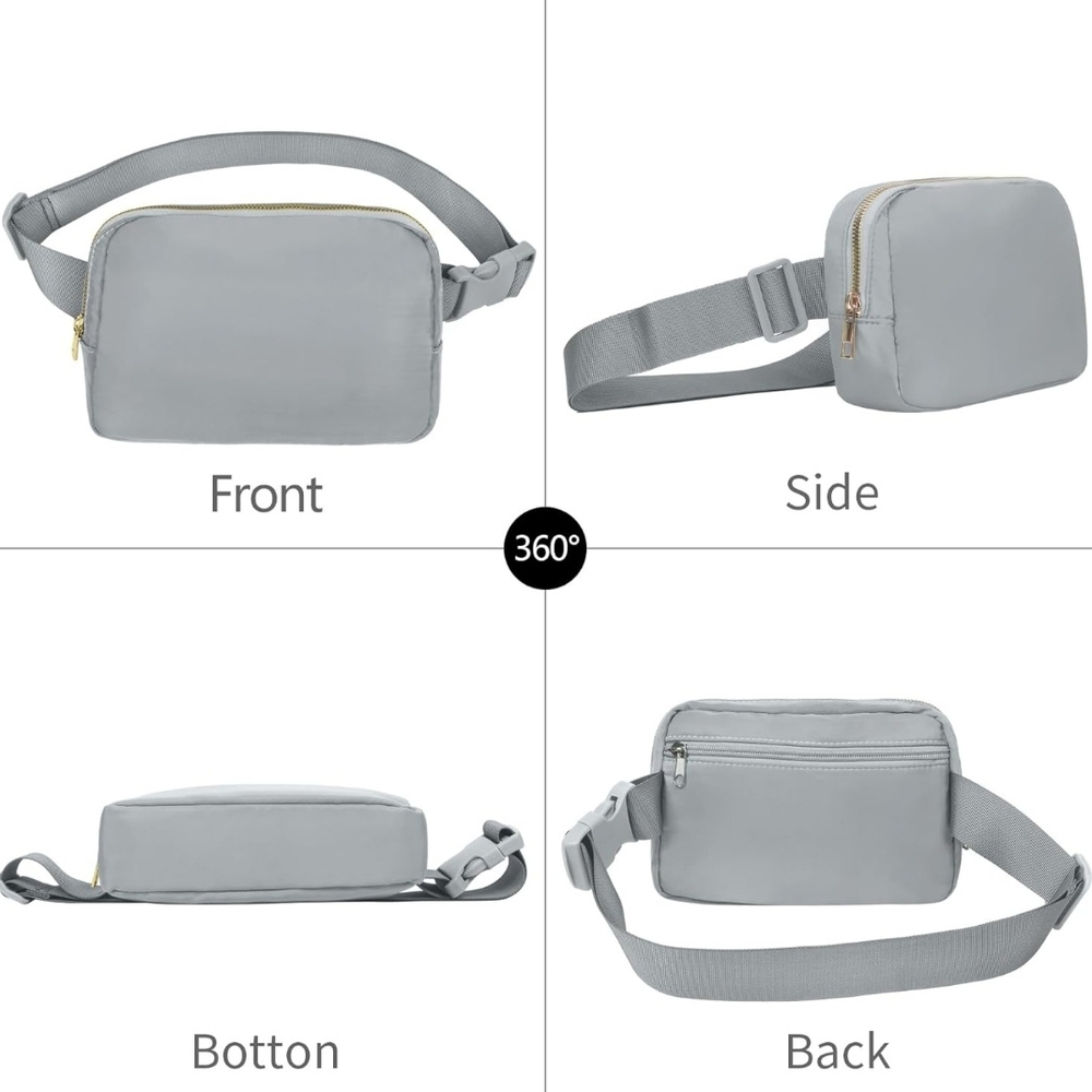 Elegant Women's Gray Crossbody Bag